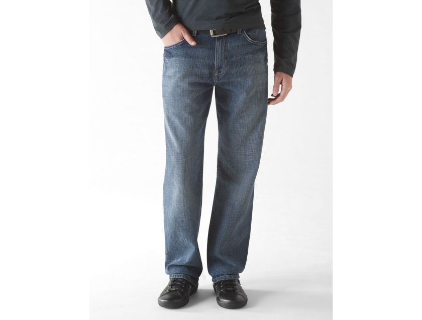 calvin klein relaxed straight leg chromium jean  