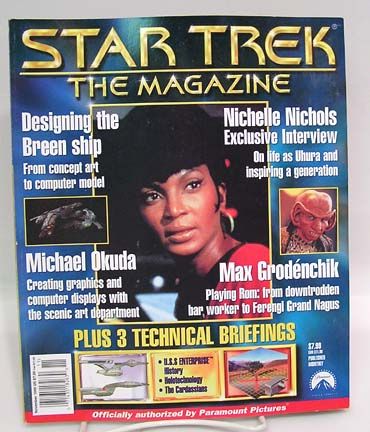 Nov 1999 STAR TREK Magazine w/ NICHELLE NICHOLS, Max Geodenchik and 