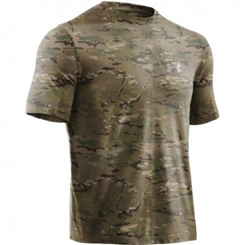 NEW UNDER ARMOUR TACTICAL MULTICAM CAMO HEATGEAR LOOSE FIT S/S T SHIRT 