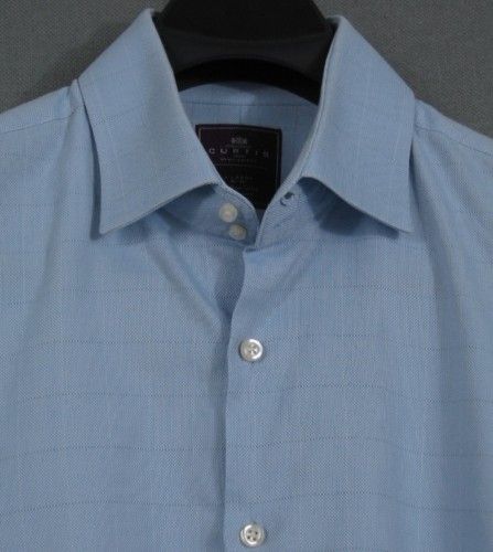 Hawes & Curtis spread collar French cuff shirt 17.5/6 7  