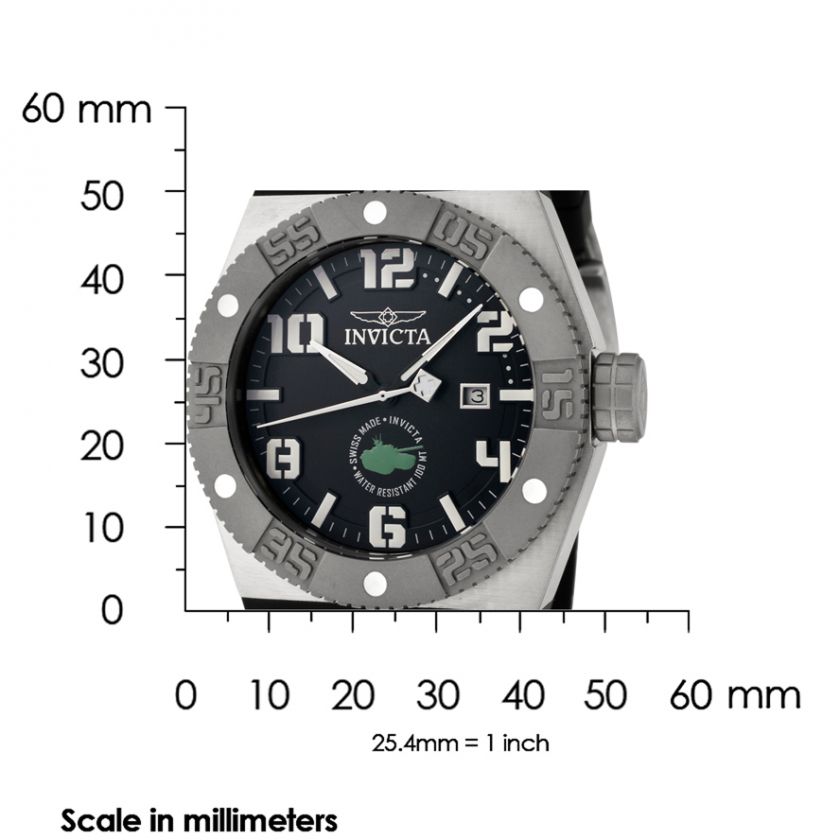 Invicta 0870 I Force Battle Tank Swiss Made Mens Watch Retail $595 