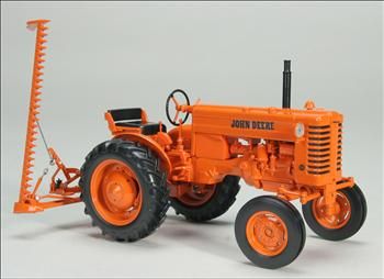   Detailed John Deere Highway Orange MI with Pull Behind Sickle Mower