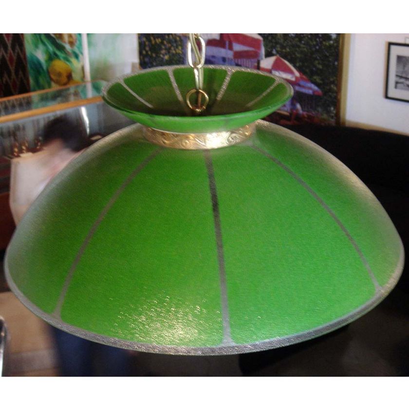 Mid Century Modern Ceiling Glass Lamp  