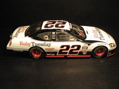 2010 Brad Keselowski #22 Ruby Tuesday SIGNED   CFS  