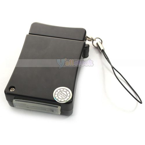 Lighter Shape 3G 3Gs iPhone4 Solar Power Charger Black  