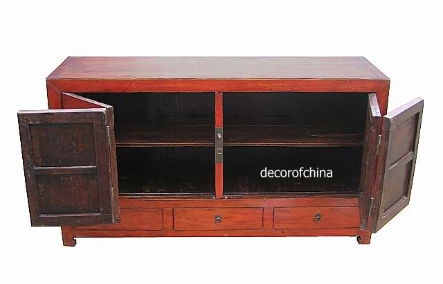 Nice Old Asian Chinese Wooden Buffet Sideboard Cabinet C151 1  