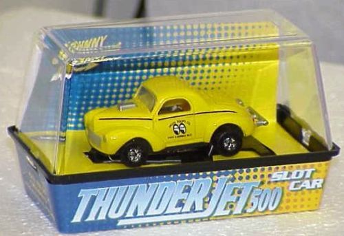 Johnny Lightning WILLYS MOONEYES T Jet 500 HO Slot Car  