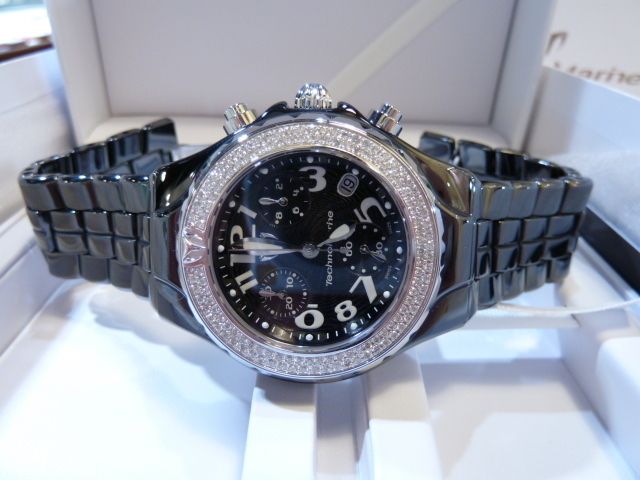 Technomarine Ceramic Diamond Chrono Watch DTCB02C  