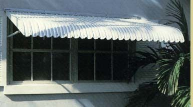 Clam Shell Awning Hurricane Shutters  