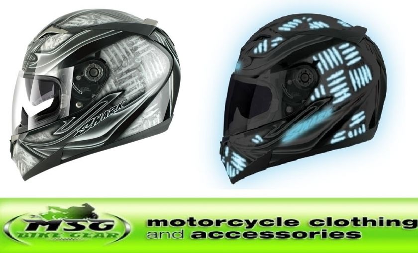 SHARK S900 FOST LUMI MOTORCYCLE CRASH HELMET GLOW IN THE DARK LUM 