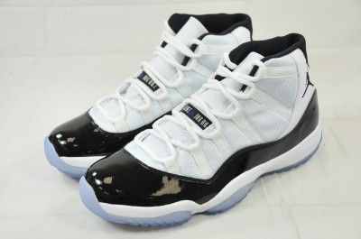 AIR JORDAN 11 RETRO XI 2011 CONCORDS 378037 107 WHT/BLACK DARK CONCORD 