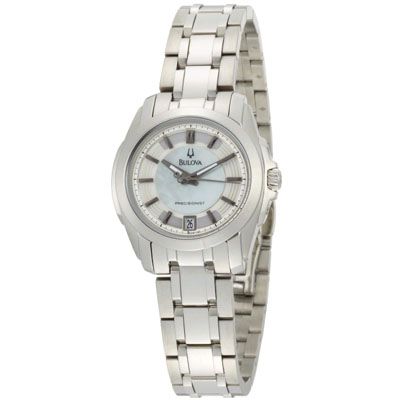 Bulova 96M108 Womens Precisionist Longwood MOP Watch  