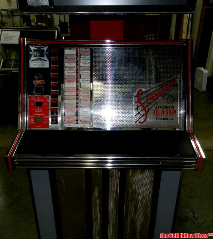 RARE Survivor 1960s Scopitone Video Jukebox Juke Box Coin Op  