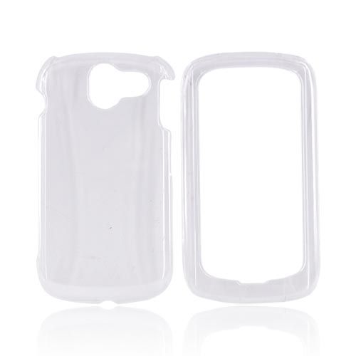   Clear Glossy Hard Plastic Snap On Case Cover For Pantech Crux  