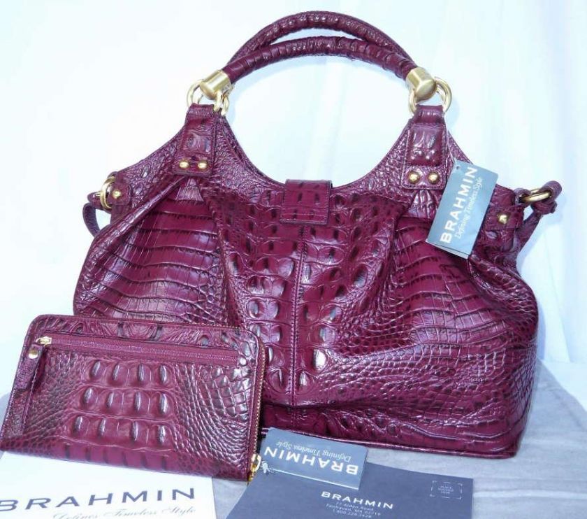 NWT BRAHMIN DAGNY PORT MELBOURNE X LARGE SHOULDER BAG + DUST BAG 