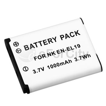   EN EL 19 Battery 1000mAh+Charger For Nikon CoolPix S3100 Camera  