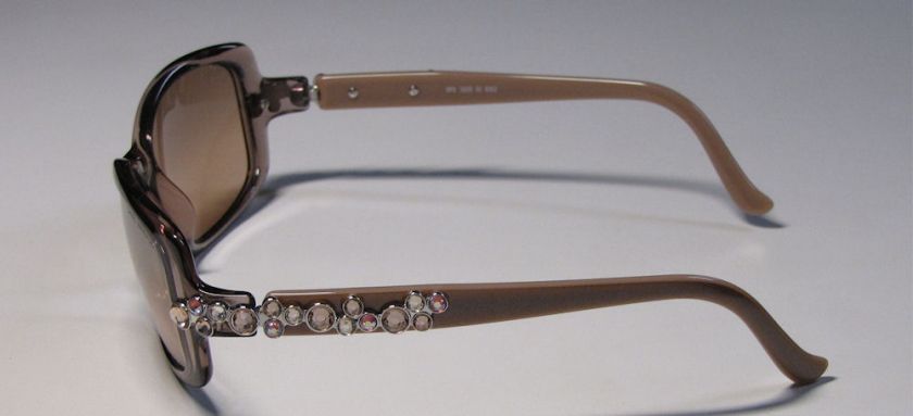 NEW DANIEL SWAROVSKI S628 CHAMPAGNE FRAME MIRRORED BROWN LENS 