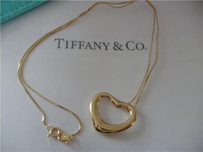 Tiffany & Co. 18k Elsa Peretti Heart Pendant $1,500   