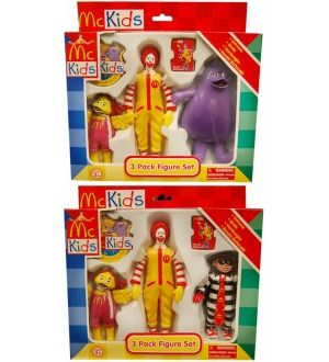 case of 24 sets includes 24x ronald mcdonald 24x birdie 16x