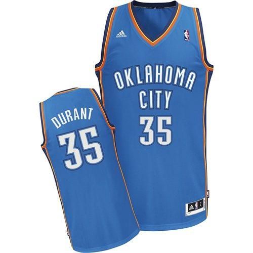   OKC Oklahoma City Thunder Kevin Durant Black and White Swingman Jersey