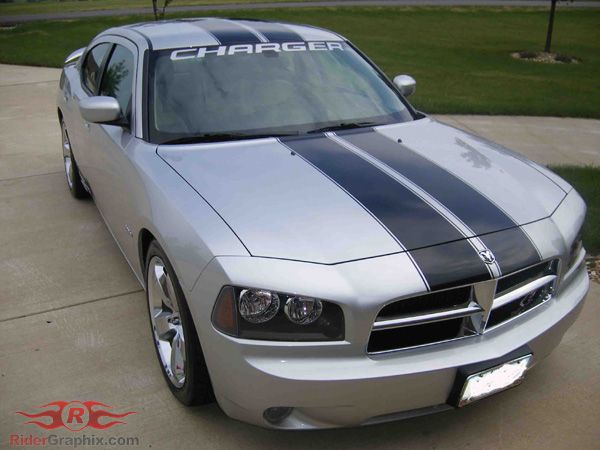 2006 & Up Dodge Charger Rally Stripe Kit Stripes Decals  