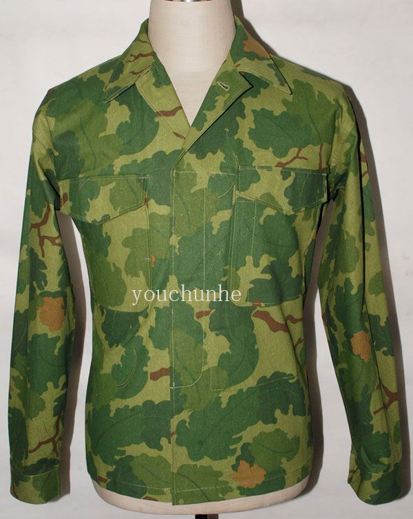 VIETNAM WAR US MITCHELL CAMO P56 FIELD JACKET AND TROUSERS SET SUIT L 