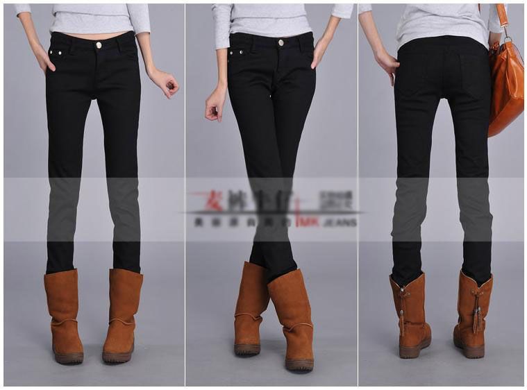   Womens skinny pants legging pencil jeans trousers Winter Huu  