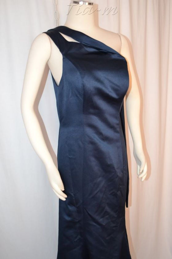 Light in the Box Navy Bridesmaid Ball Gala Prom Dress Gown Women sz 12 