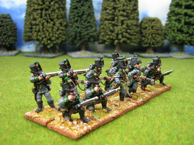28mm Nap DPS painted Napoleonic Austrian Jagers GAu004  