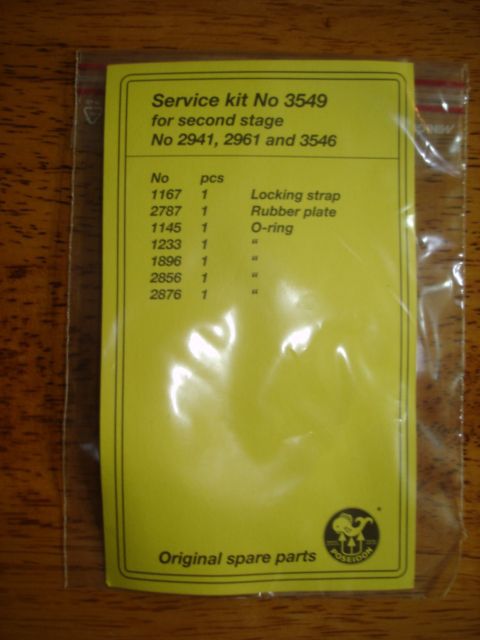 Poseidon Service Kit 3549 Jetstream / Oceanair 2nd Stage Rebuild Kit 