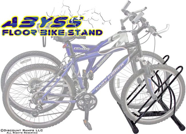 NEW FLOOR BIKE RACK 2 BICYCLE STORAGE GARAGE STAND 813709015240  