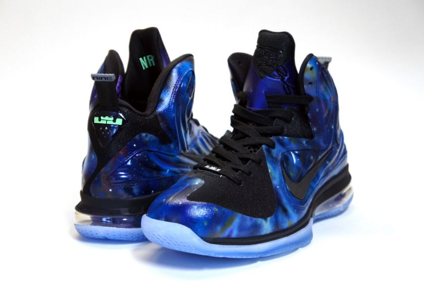 C2 CUSTOMS   Nike LeBron 9 Limited   GALAXY   Custom Painted   Glow In 