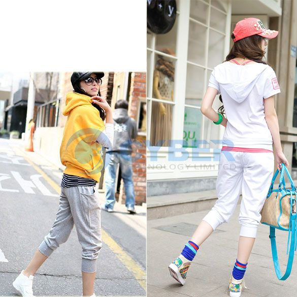 Korea Leisure Casual Sports Pants Capris Trousers HOT  