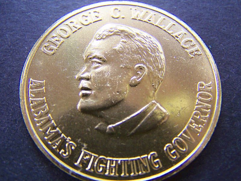 1968 GEORGE WALLACE Gold Aluminum (Mardi Gras Doubloon)  