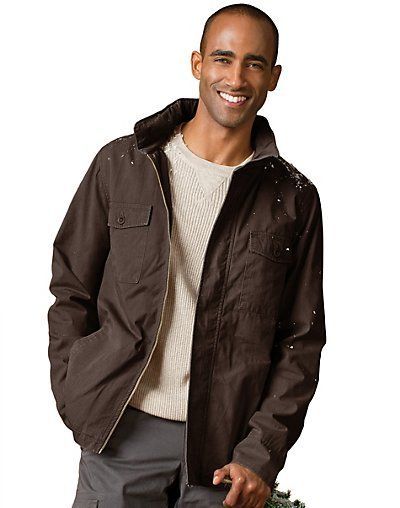   * Hanes Signature Mens Canvas Jacket Different Colors & Sizes Avail