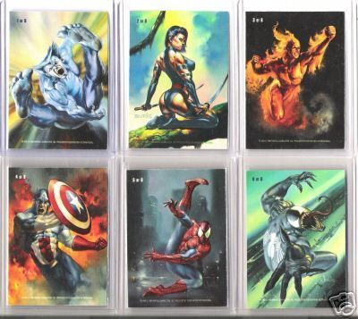 1996 Marvel Masterpieces DOUBLE IMPACT Set   VERY RARE  