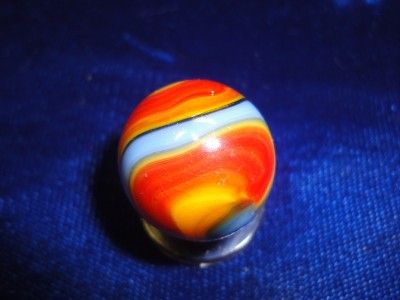 AMAZING MULTI COLOR OLD,VINTAGE,ANTIQUE MARBLE S 519  