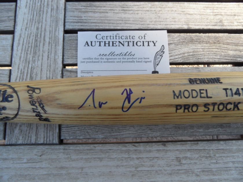   MINNESOTA TWINS #1 ROOKIE AARON HICKS GAME USED BAT COA  