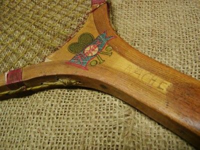 Vintage Tennis Racket  Antique Sports Old Game Wooden  