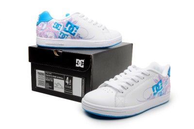 DC Youths Shoes PIXIE SCROLL 302671B White, Turquoise  