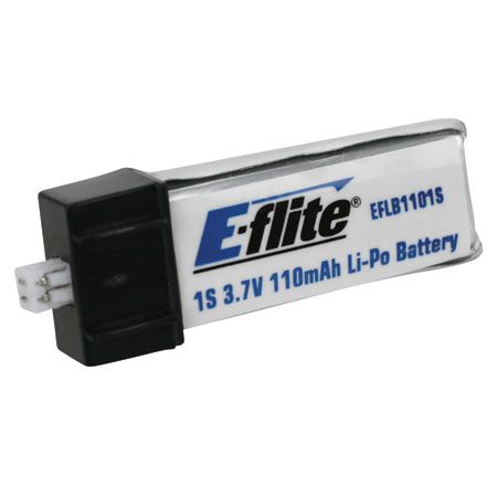 Thisauction is for ONE unused E flite 110mAh 1S 3.7V Li Po Battery 