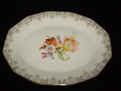 Royal China,Waldorf,22K,Tulip,Serving Platter   (1)  