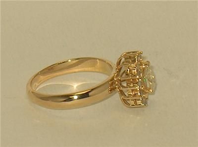 SALE   STUNNING WOMENS 18K GOLD/.80cttw. DIAMOND RING  