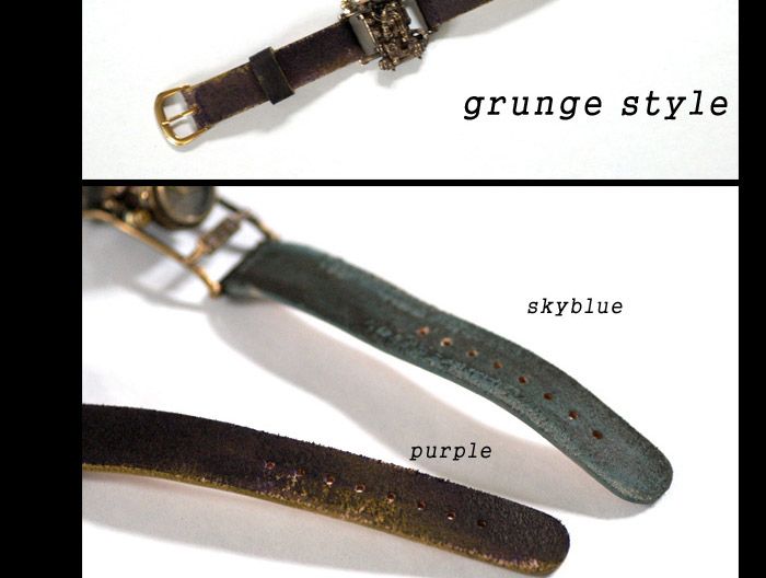   you prefer the antique brass colour, or stitching on the leather band