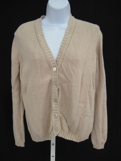 MALO Mauve Button Down Cardigan Sweater Top Sz M  