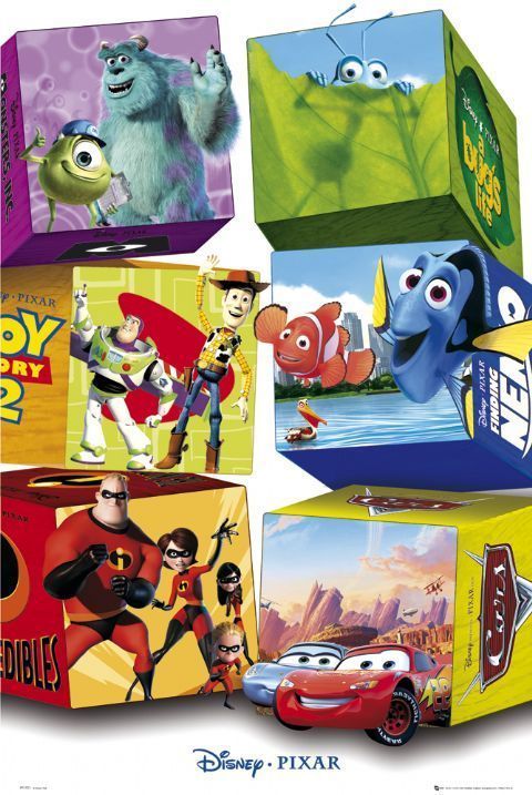 10 Pixar Disney Trading Pins Lot & 1 Lanyard Cars, Toy Story, Nemo 
