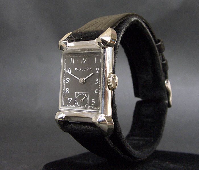 RARE 1948 BULOVA USA His Excellency NN WHITE 21J 7AK DRESS MEN 10K 