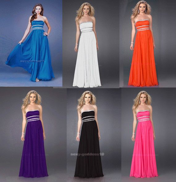   Womens Evening Party Long Dresses Formal Gown Size 6 8 10 12 14 16