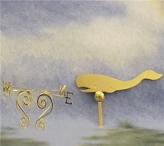 DOLLHOUSE Weather Vane Clare Bell Brass Whale 112 NEW  