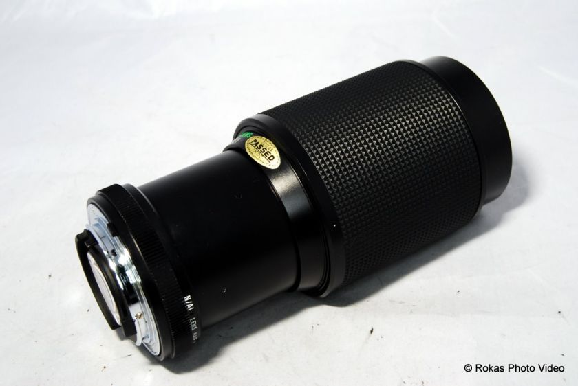 Nikon Vivitar 75 205mm f3.8 Lens AI macro focusing zoom  